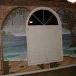Game Room Tropical Beach and Hut Ceiling 5